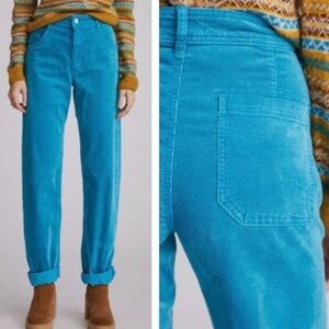 Anthropologie Maeve Curved Corduroy Pants